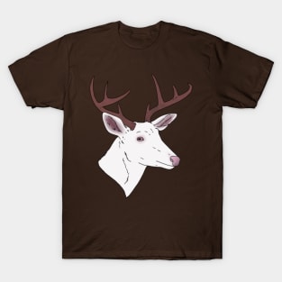 Albino Deer Head T-Shirt